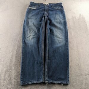 Vintage Levis Jeans Mens 36x32 Blue Faded 569 Loose Straight Wide Leg 90s Y2K
